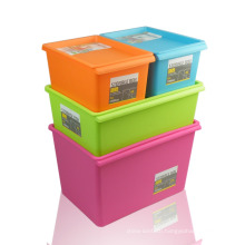 HYYX Wholesale durable reusable plastic stacked moving storage boxs with attached lids